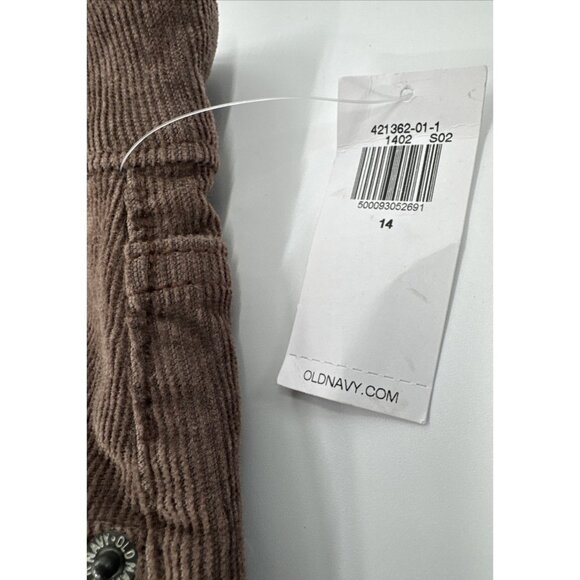 Old Navy Corduroy Pants Womens 14 Brown Flare Higher High Rise Disco Stretch NEW - Picture 4 of 11